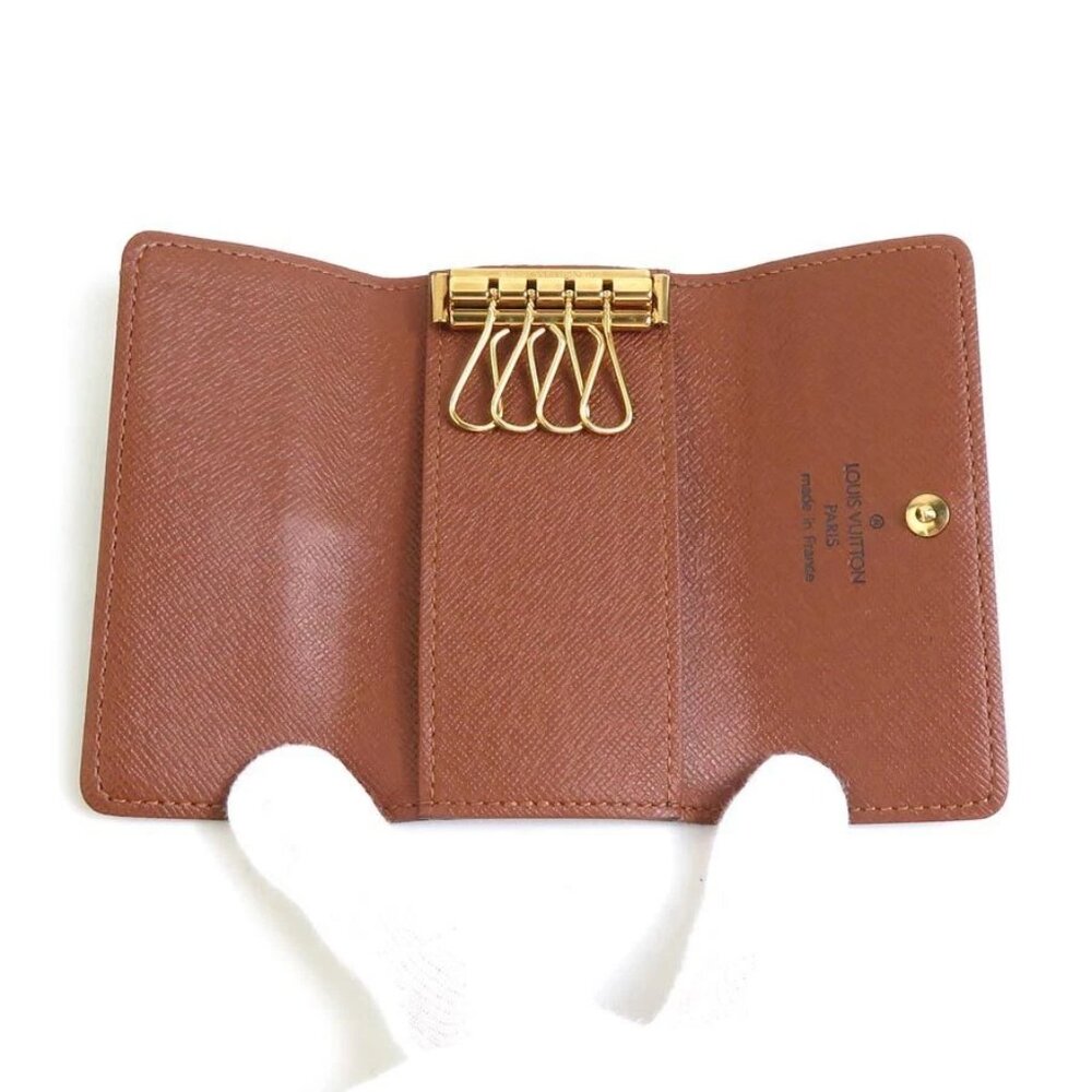 LOUIS VUITTON Monogram Multicles 4 Key Case Brown/Gold - Picture 4 of 8